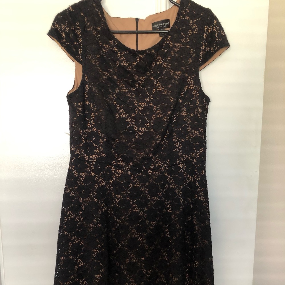 Connected Apparel Women’s Cap Sleeve Lace Dress
